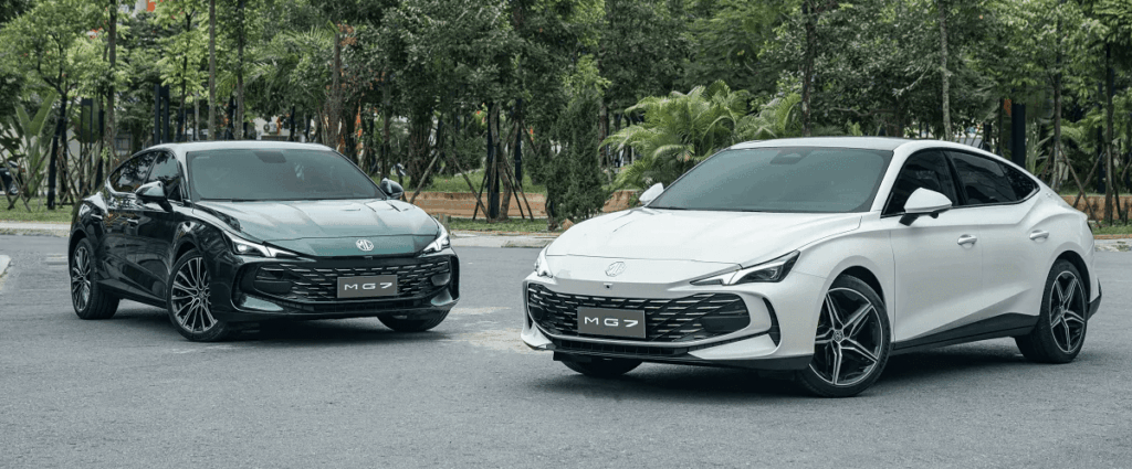 ngoại thất đầu xe MG7
